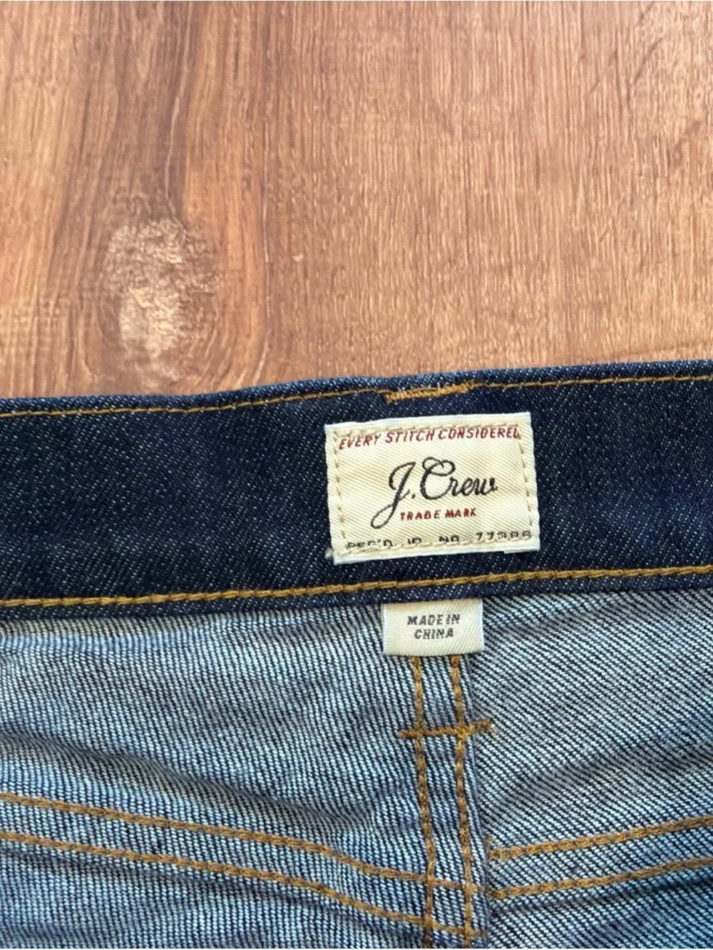 J. Crew 484 Jeans Mens 34x34 Blue Kurabo Japanese Denim Slim Tapered Fit Dark